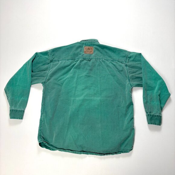 VTG Silicon Graphics Computer Systems Mens Button Down Shirt Green Sz XL Tech - Picture 6 of 7